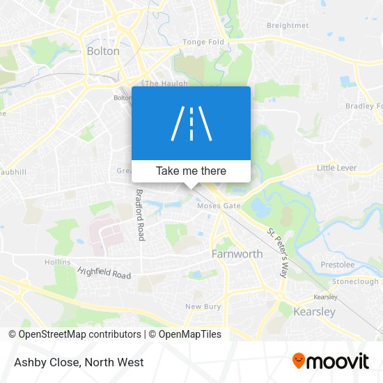 Ashby Close map