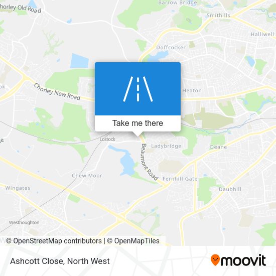 Ashcott Close map