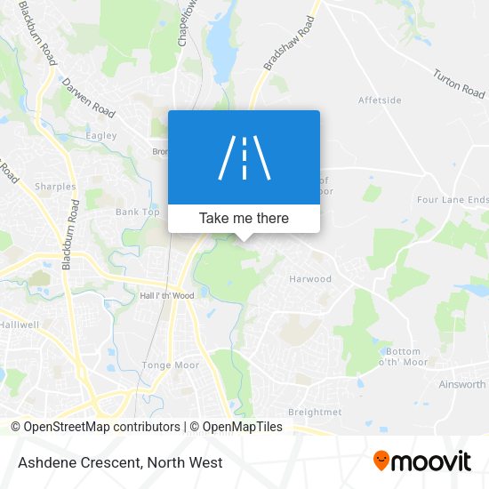 Ashdene Crescent map