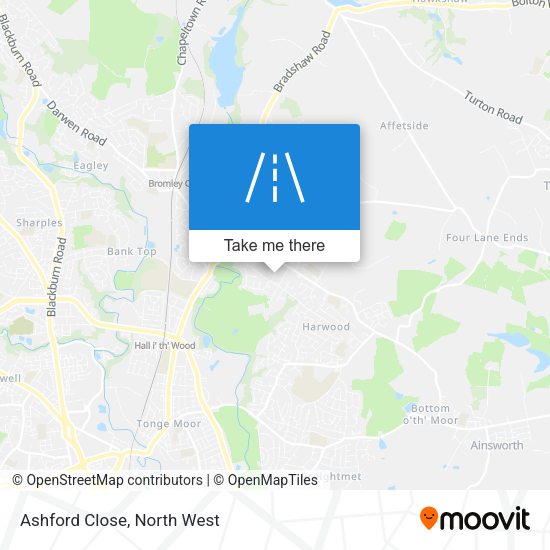 Ashford Close map