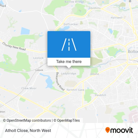 Atholl Close map