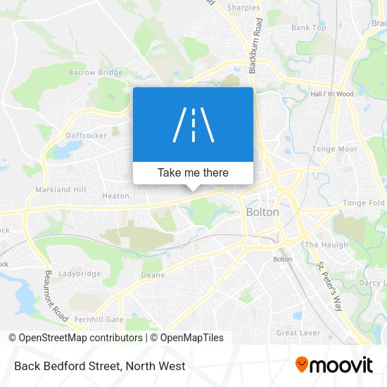 Back Bedford Street map