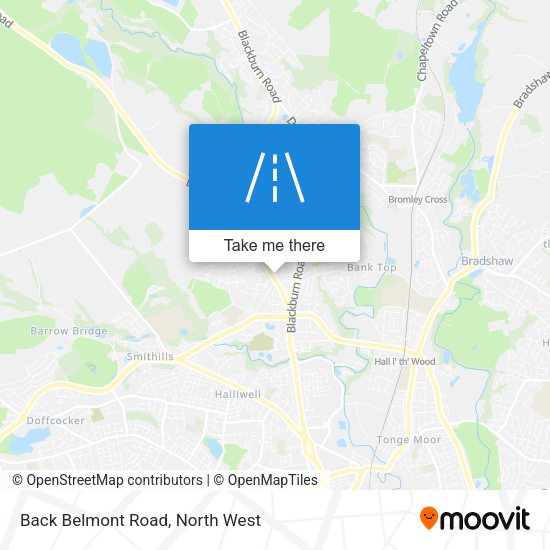 Back Belmont Road map