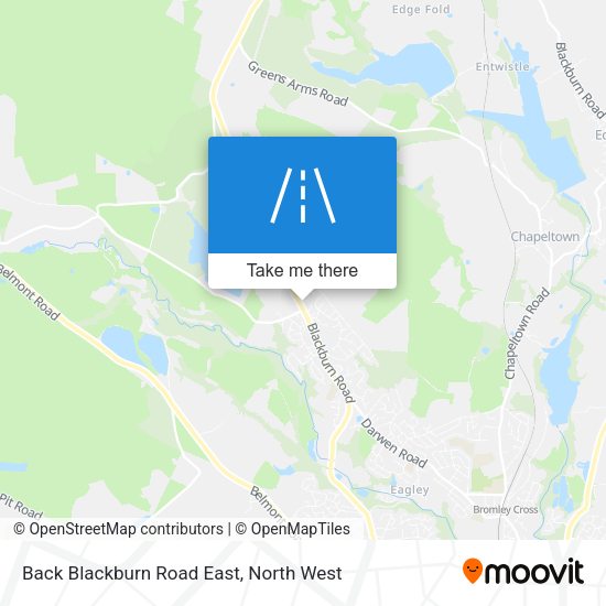 Back Blackburn Road East map