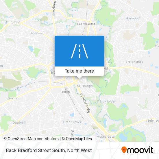 Back Bradford Street South map
