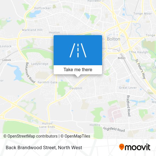 Back Brandwood Street map