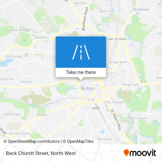 Back Church Street map