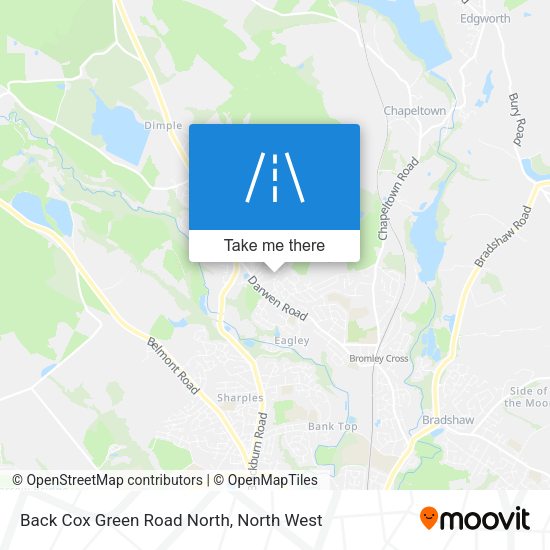 Back Cox Green Road North map