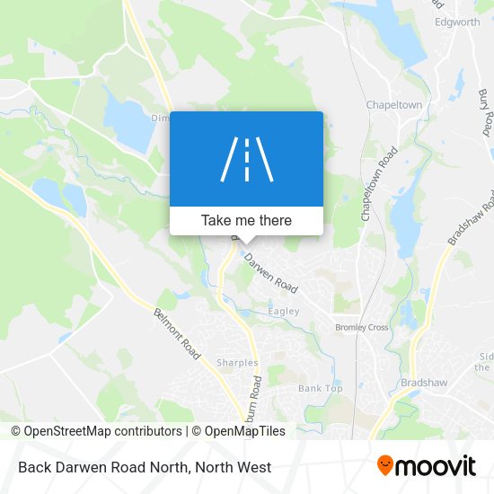 Back Darwen Road North map