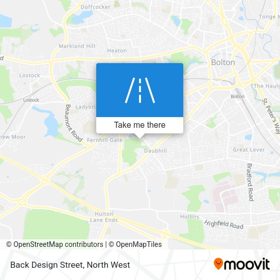 Back Design Street map