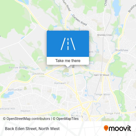 Back Eden Street map