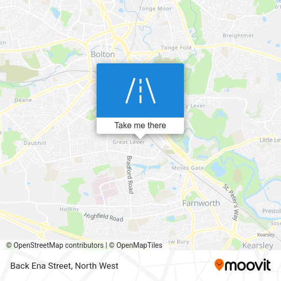 Back Ena Street map