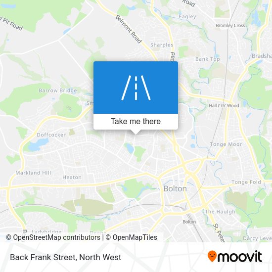 Back Frank Street map