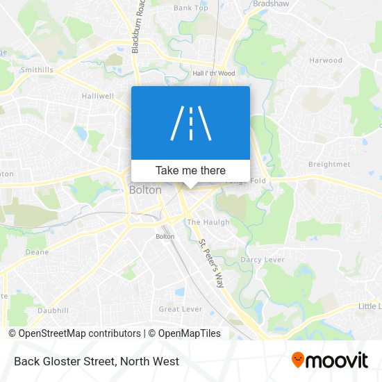 Back Gloster Street map