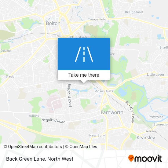 Back Green Lane map