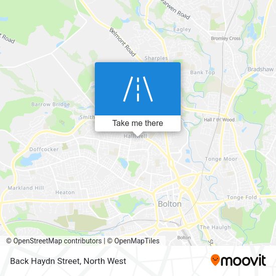 Back Haydn Street map