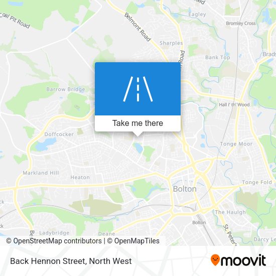 Back Hennon Street map