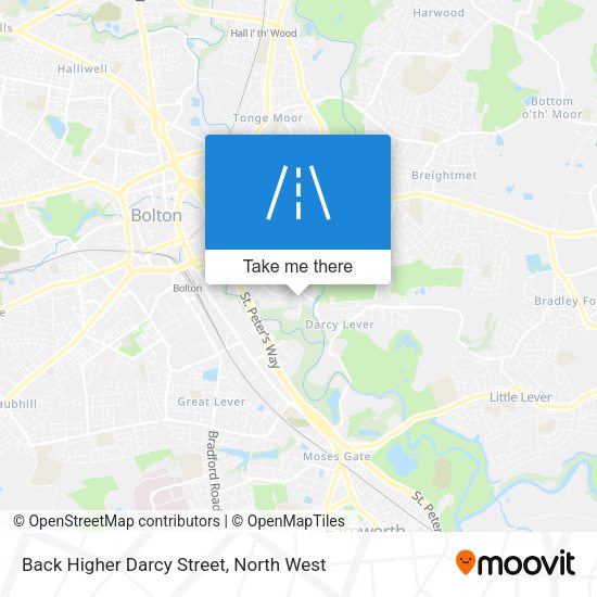 Back Higher Darcy Street map