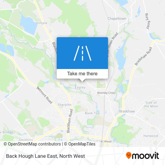 Back Hough Lane East map