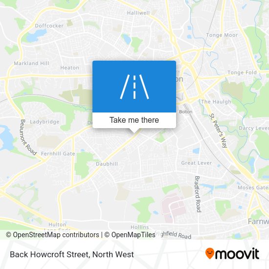 Back Howcroft Street map