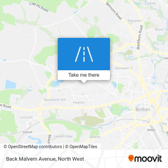 Back Malvern Avenue map