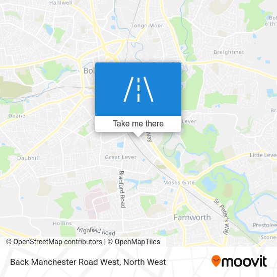 Back Manchester Road West map