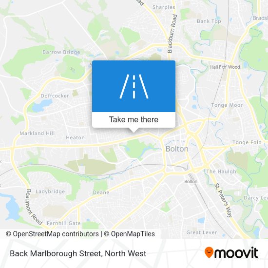 Back Marlborough Street map