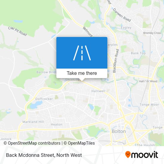 Back Mcdonna Street map