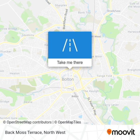 Back Moss Terrace map