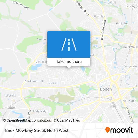 Back Mowbray Street map