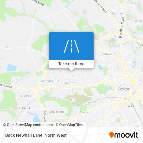 Back Newhall Lane map
