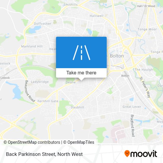 Back Parkinson Street map