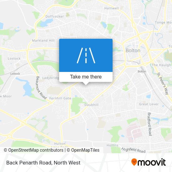 Back Penarth Road map