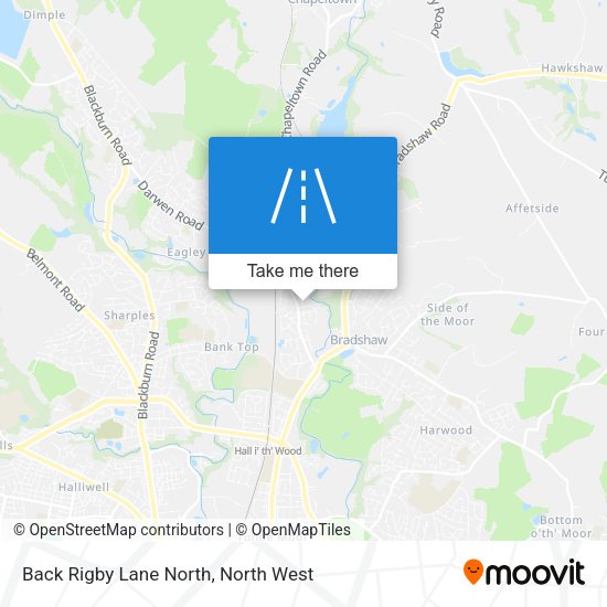 Back Rigby Lane North map