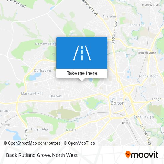 Back Rutland Grove map