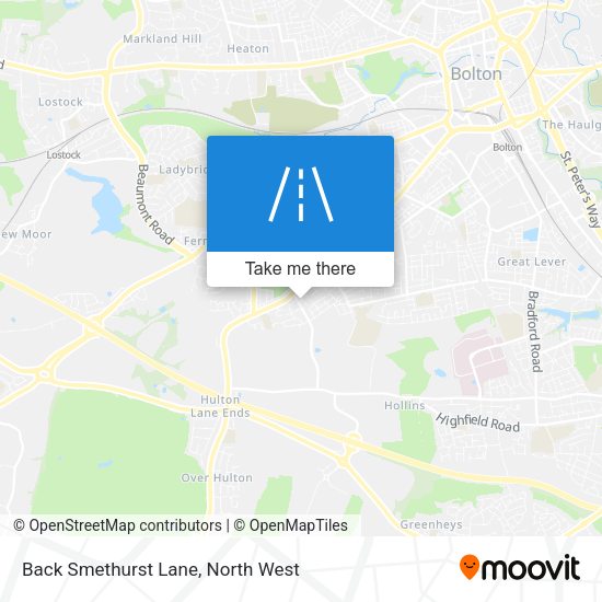 Back Smethurst Lane map