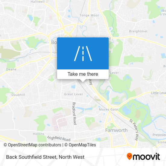 Back Southfield Street map