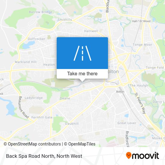 Back Spa Road North map
