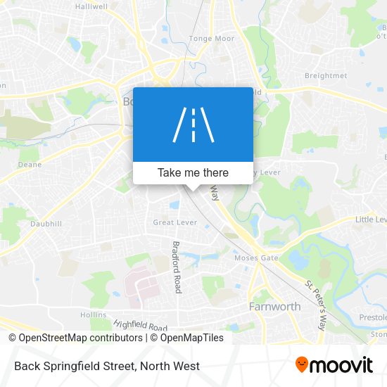 Back Springfield Street map