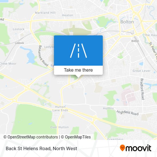 Back St Helens Road map