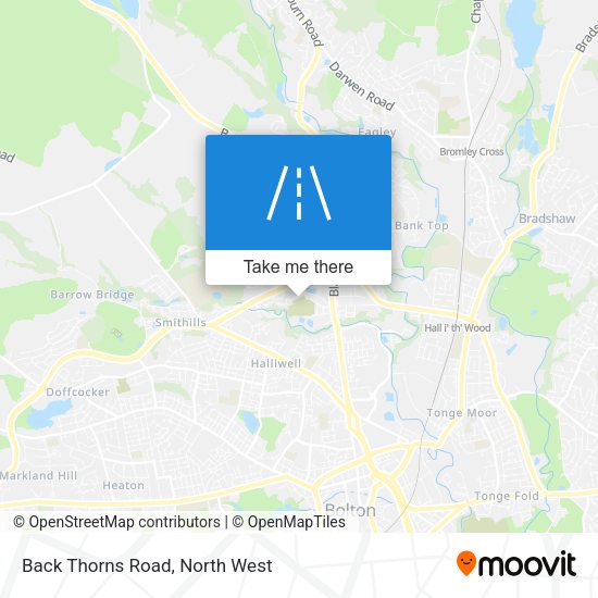 Back Thorns Road map