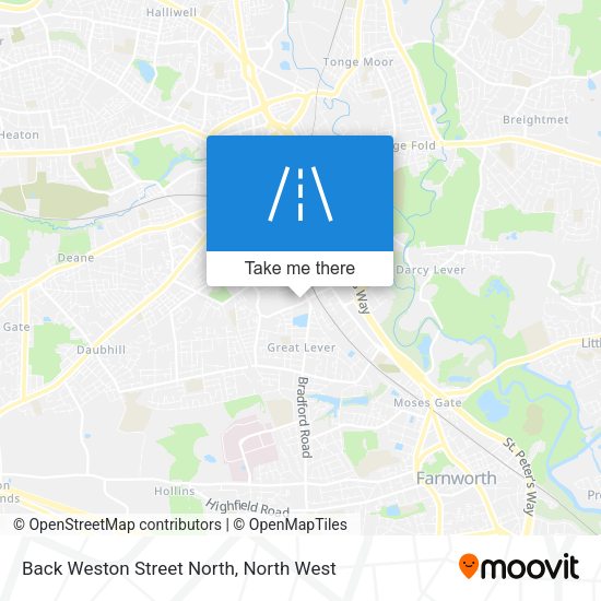 Back Weston Street North map