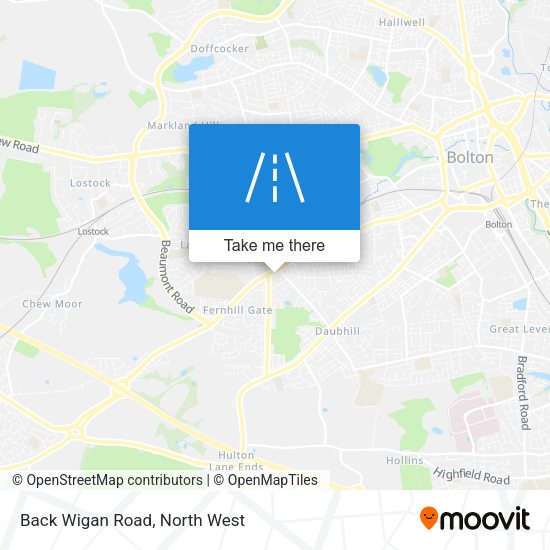Back Wigan Road map