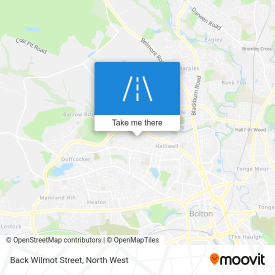 Back Wilmot Street map