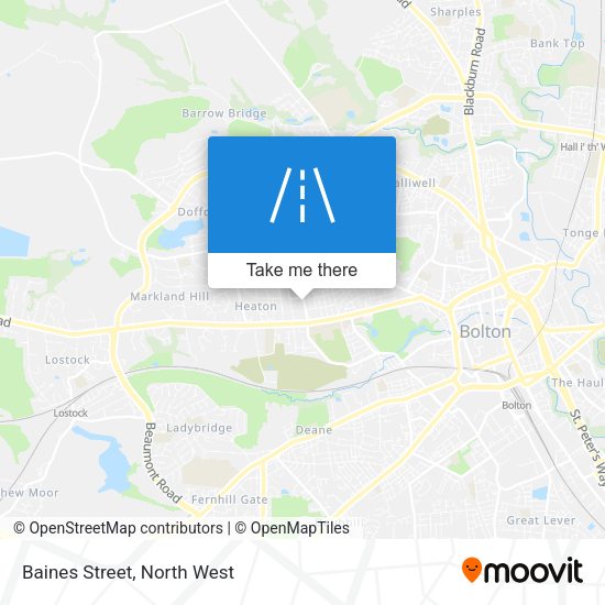 Baines Street map