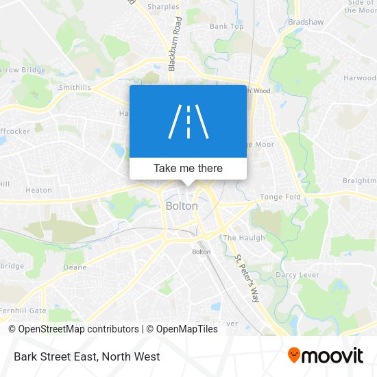 Bark Street East map