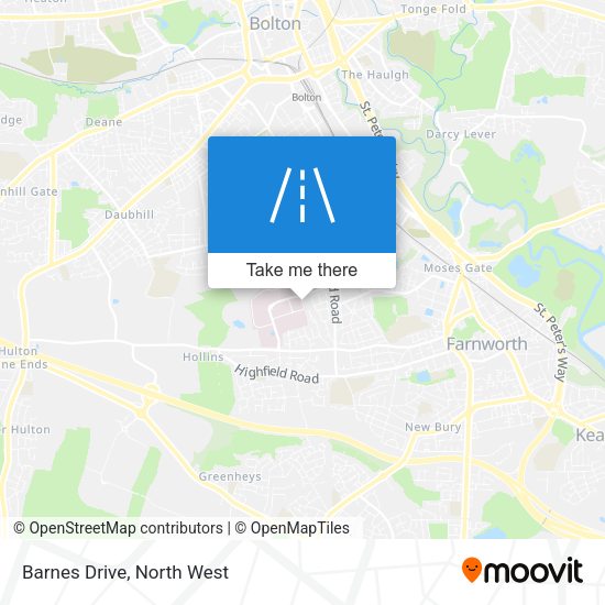 Barnes Drive map