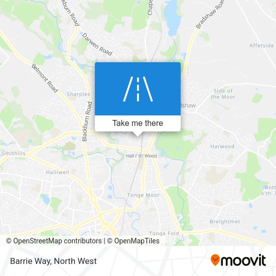 Barrie Way map