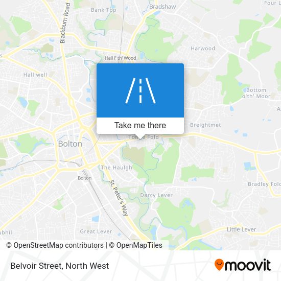 Belvoir Street map