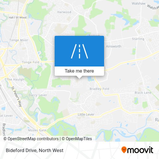 Bideford Drive map